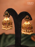 Aalaya Mango Pearl Heritage Jhumka Necklace Set