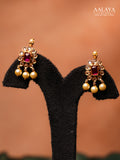 Aalaya Navaratna Pendant Statement Necklace Set