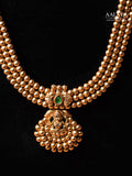 Aalaya Emerald Lakshmi Heritage Pearl Necklace Set