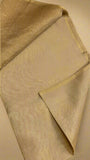 Beige Handloom Pure Zari Tissue Maheshwari Silk Saree