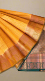 Gold and Light Green Festive Kanchipuram Silk Saree