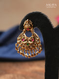 Aalaya Royal Peacock Chandbali Earrings