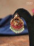Aalaya Heritage Kundan Chandbali Earrings