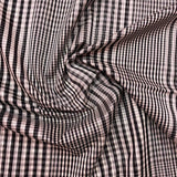 White and Black Striped Purple Orange Handloom Pure Maheshwari Silk Saree