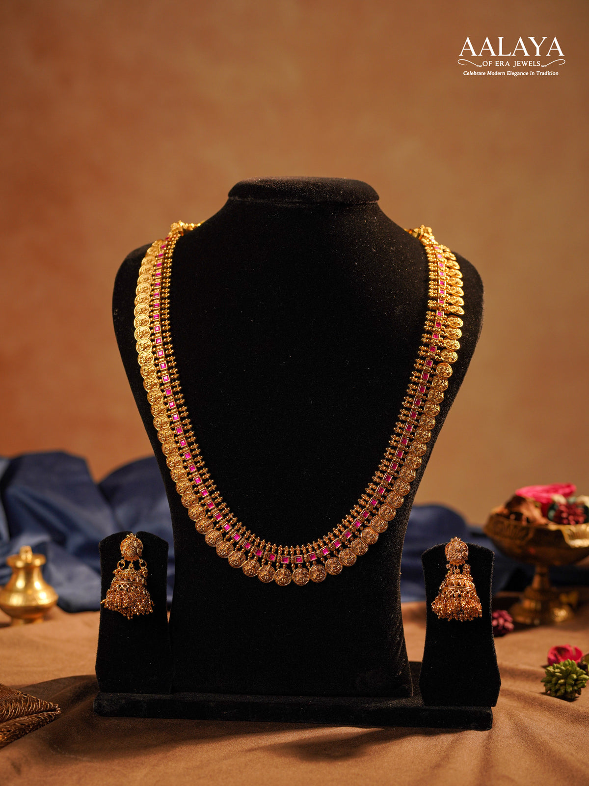 Aalaya Classic Lakshmi Coin Haaram Set