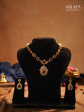 Royal Ruby Diamond Kundan Necklace Set