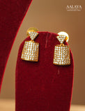 Gold-Toned Contemporary Square Necklace Set