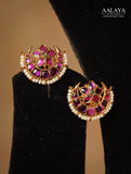 Gold-Toned Moon Kundan Medallion Choker Set