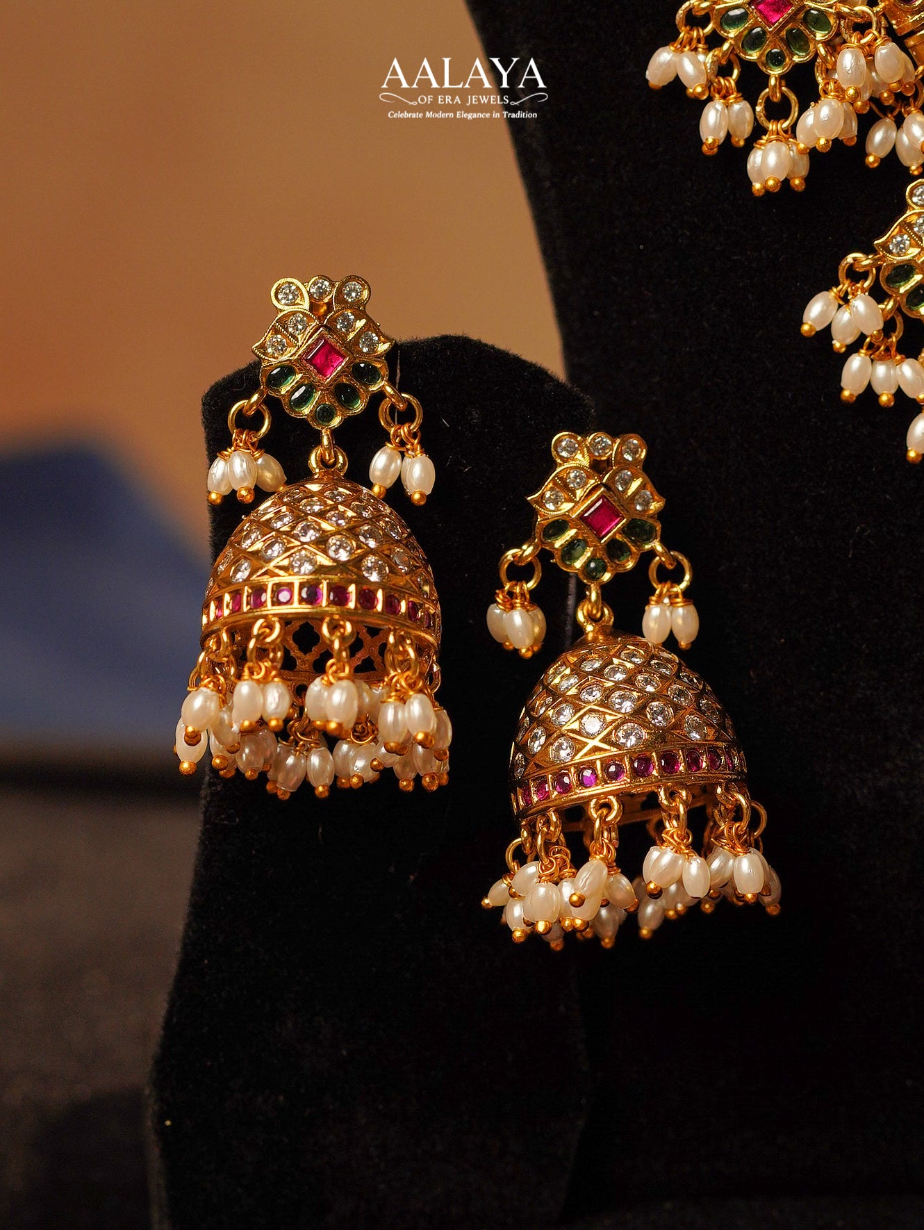 Aalaya Regal Guttapusalu Pearl Haram Set