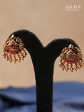 Aalaya Lakshmi Temple Pendant Necklace Set