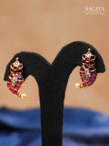 Aalaya Paisley Kundan Necklace Set with Crystal Detailing