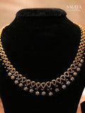 Aalaya Heart Link Necklace Set with Star Drop Accents