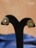 Aalaya Elegant Pendant Necklace Set with Sea Blue Accent