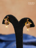 Aalaya Graceful Peacock Vine Necklace Set