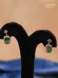 Aalaya Emerald Solitaire Elegance Necklace Set