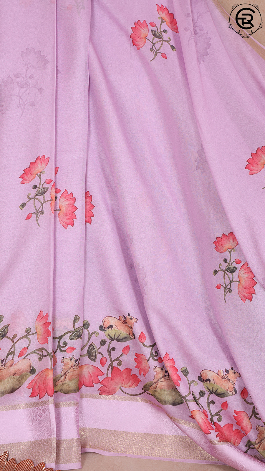 Pink Pichwai Design with Fancy Tassel Viyara Silk Saree