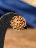 Aalaya Dual-Tone Heritage Stud Earrings