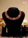Aalaya Ruby Weave Heritage Choker Set