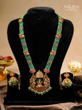 Aalaya Lakshmi Emerald Haaram Set