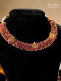 Aalaya Ruby Weave Heritage Choker Set