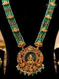 Aalaya Lakshmi Emerald Temple Haaram Set