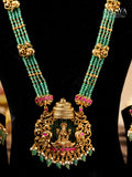 Aalaya Lakshmi Emerald Haaram Set