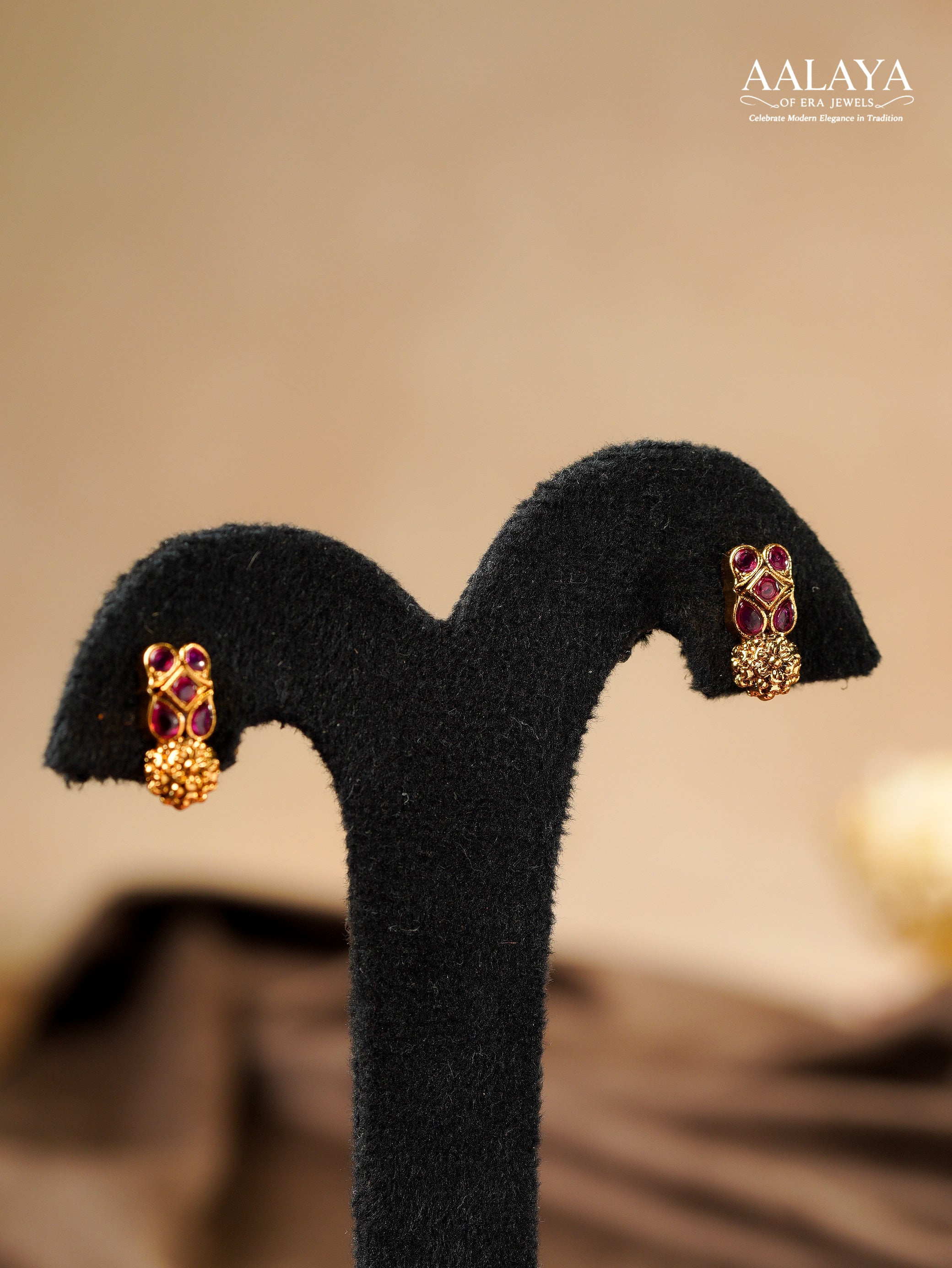 Aalaya Ruby Bloom Heritage Choker Set