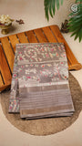 Espresso Brown Warli Dola Silk Saree
