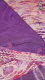 Violet Abstract Dola Silk Saree