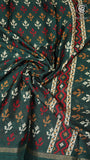 Sacramento Green Arrow Dola Silk Saree