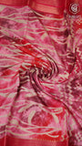 Pink Abstract Dola Silk Saree