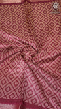Purple Diamond Viscose Dola Silk Saree