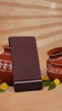 Maroon Checkered Narayanpet Handloom Cotton Saree