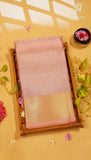 Lavender Pink Tissue Silk Saree