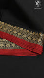 Black and Red Temple Narayanpet Handloom Cotton Saree