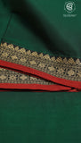 Green and Red Temple Narayanpet Handloom Cotton Saree