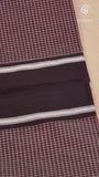 Maroon Checkered Narayanpet Handloom Cotton Saree