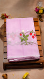 Pink Embroidery Kota Doria Summer Cotton Saree