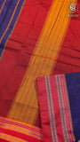 Violet & Red  Handloom Narayanpet Cotton Saree