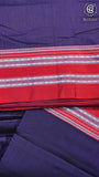 Purple & Red Handloom Narayanpet Cotton Saree
