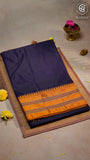 Blue & Yellow  Handloom Narayanpet Cotton Saree