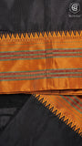 Black & Yellow Handloom Narayanpet Cotton Saree