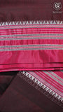 Maroon & Pink  Handloom Narayanpet Cotton Saree