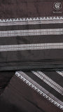 Brown & Black  Handloom Narayanpet Cotton Saree