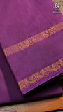 Violet Peacock Sungadi Pure Cotton Saree
