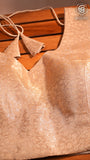 Rich Gold Floral Designer Sleeveless Silk Blouse