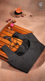 Black Sleeveless Silk Blouse