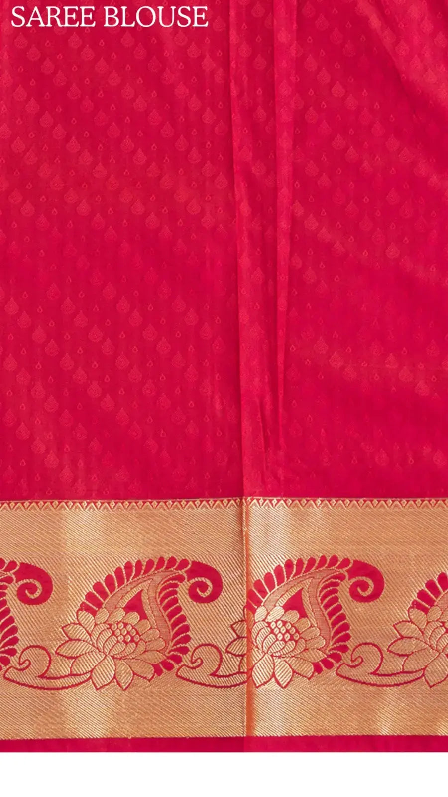 Red, Orange and Pink Bridal Silk Gold Zari Woven Floral Heavy Design Multi Shade Kanchipuram Saree